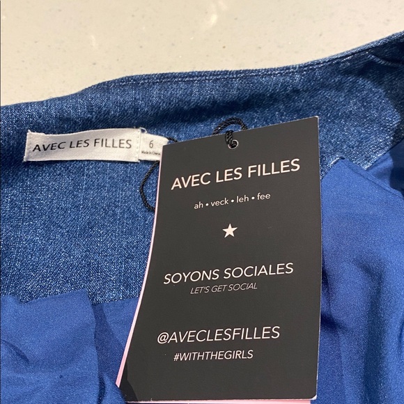 Avec Les Filles Classic Denim Jeans dress 6 - Picture 8 of 9